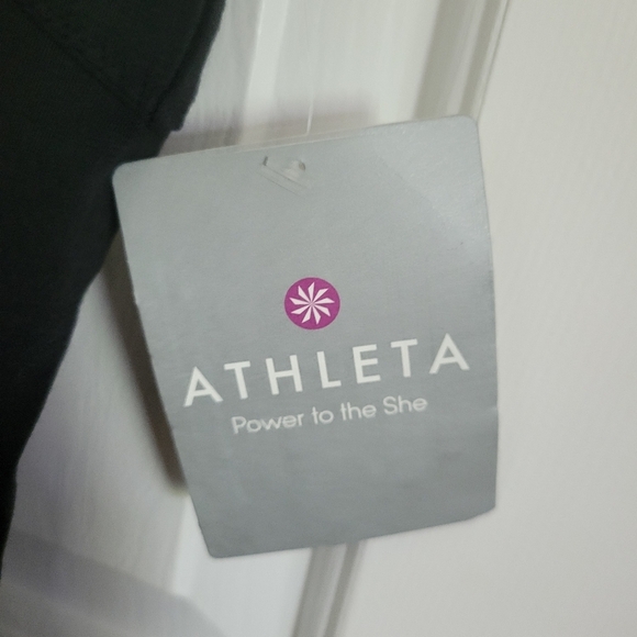 NWT Womens Athleta Dot Fuse Athletic Activewear Dress Gray Black Polka Dot Mesh - Picture 3 of 7